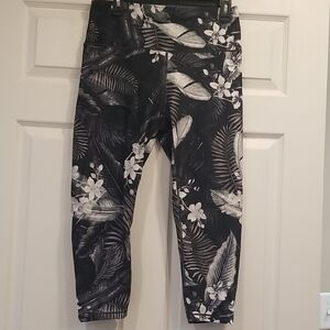 Balance Collection Black and White Floral Capris